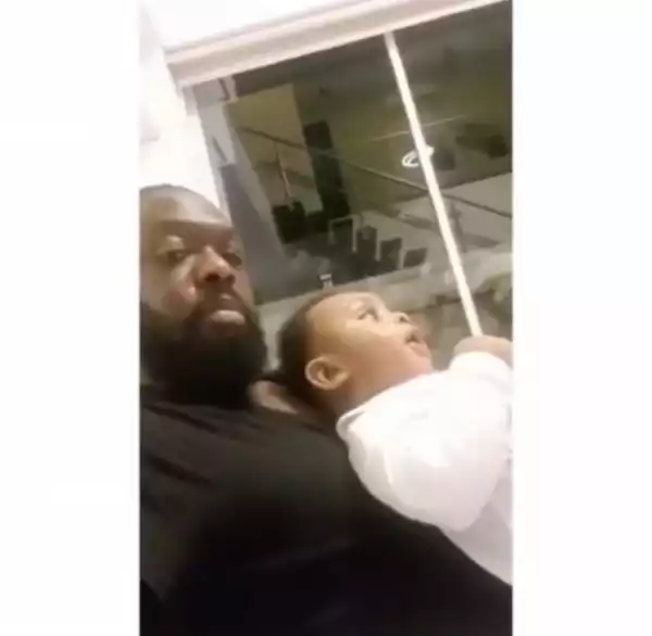 Singer Timaya Proudly Shows Off His Cute Son 